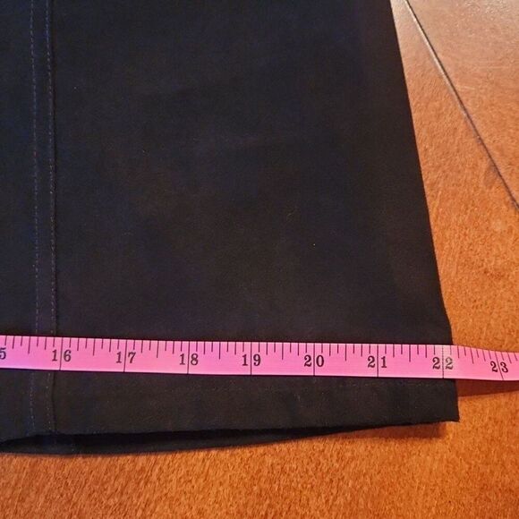 Divided by H & M Faux Suede A-line Mini Skirt, Size 6, Black with Silver Snaps - Picture 5 of 8